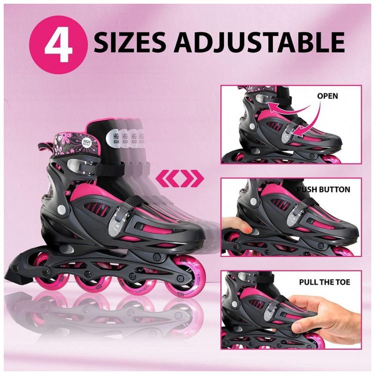 Patins-Regulavel-e-Ajustavel-para-Adultos-e-Criancas-Tam-BR-foto-4