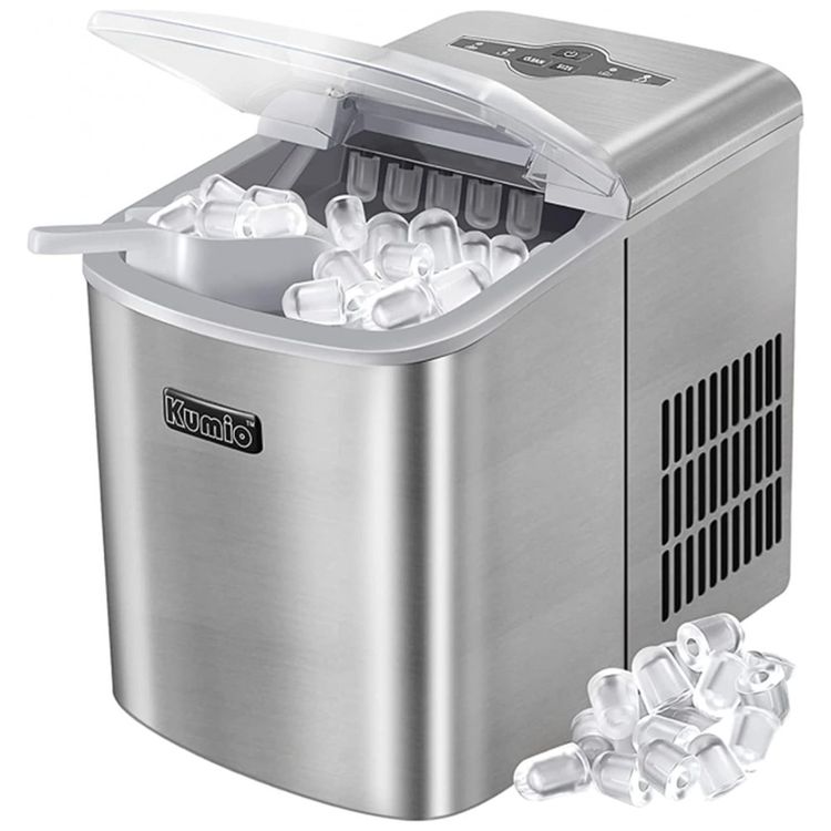 Maquina-de-Gelo-em-Aco-Inoxidavel-com-Capacidade-para-149-foto-0