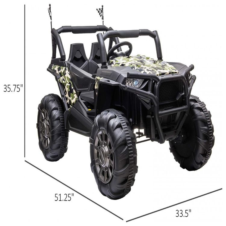 Carro-Carrinho-Eletrico-2-Assentos-12V-com-Luzes-de-LED-e-foto-2