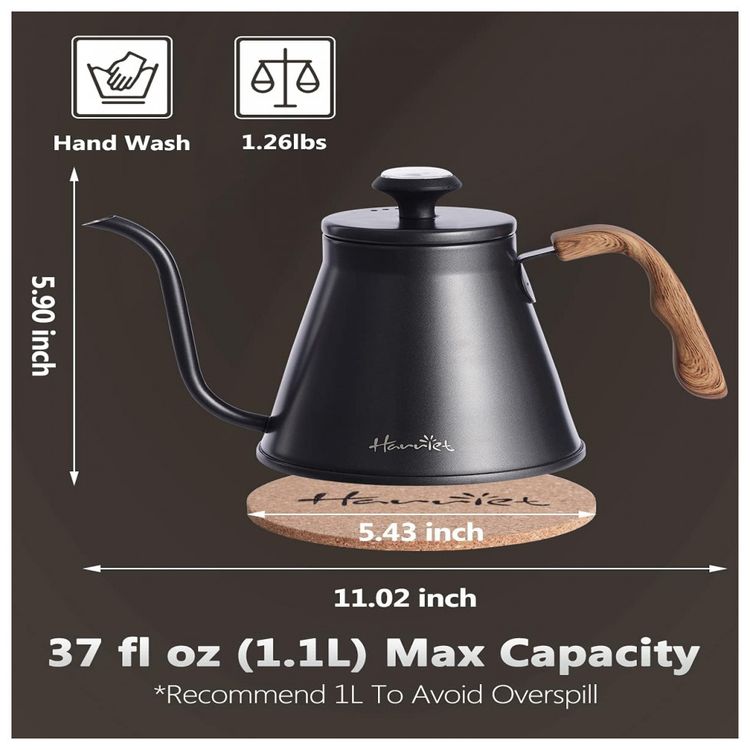 Gooseneck-Chaleira-de-Agua-1.1L-com-Termometro-e-Cabo-Anti-foto-5