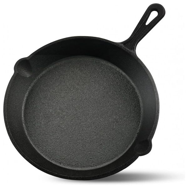 ProFire-Frigideira-de-Ferro-Fundido-Pre-Temperada-com-Alca-foto-0