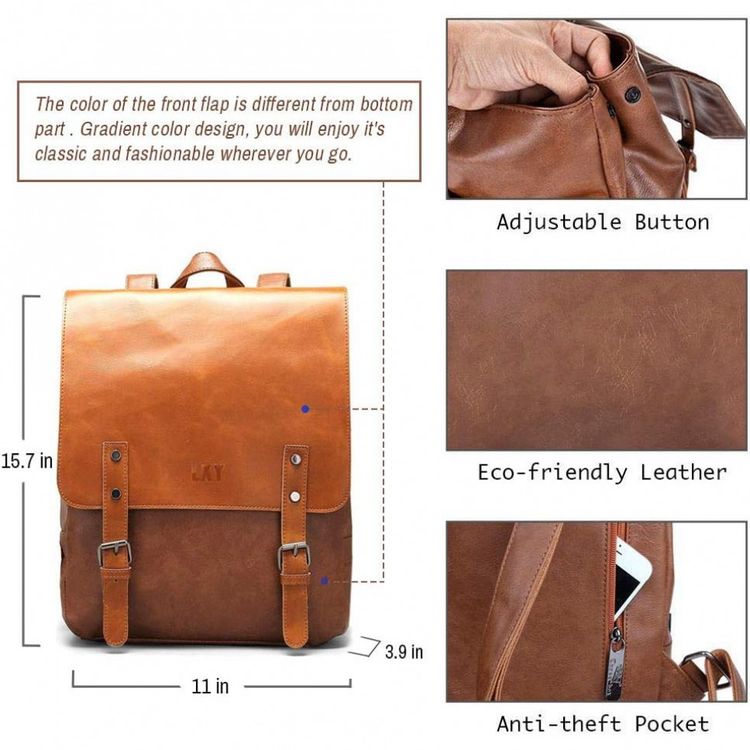 LXY-Mochila-de-Couro-Sintetico-para-Laptop-Vintage-Unissex-foto-2