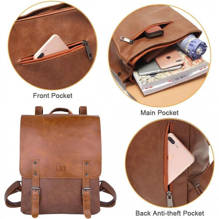 LXY-Mochila-de-Couro-Sintetico-para-Laptop-Vintage-Unissex-foto-3