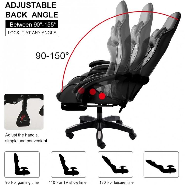 Sibosen-Cadeira-de-Escritorio-Gamer-Ergonomica-Ajustavel-e-foto-2