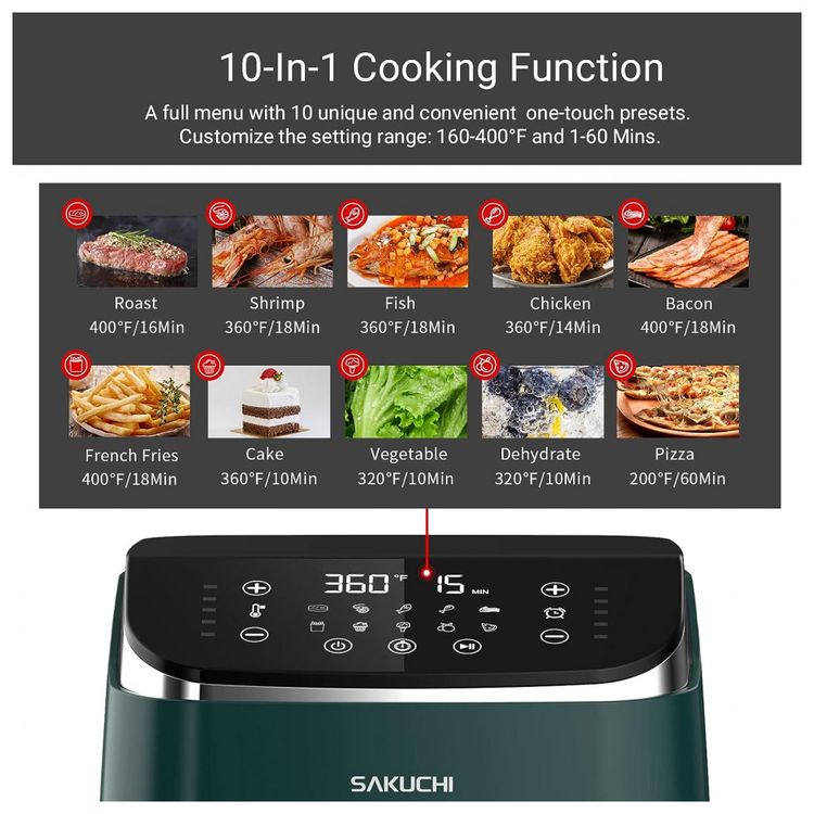 ESLITE-LIFE-Air-Fryer-Fritadeira-Eletrica-sem-oleo-8-em-1-foto-1