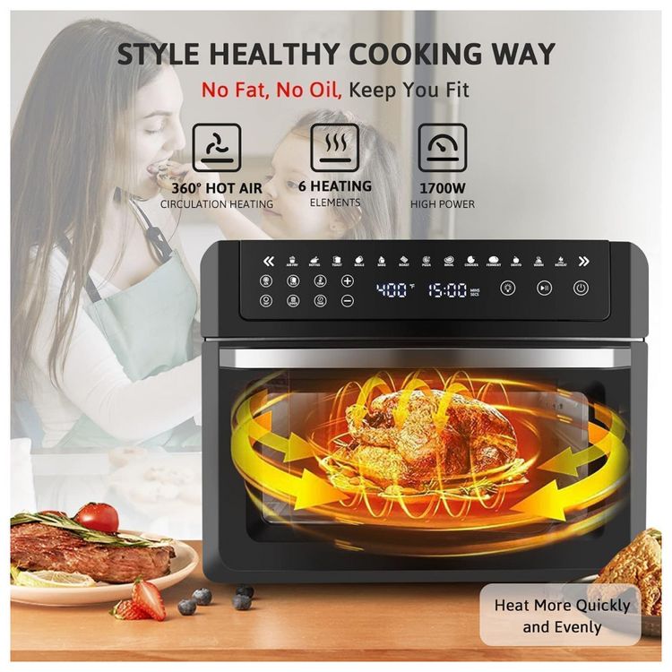 Fritadeira-Eletrica-Air-Fryer-16L-Multifuncional-com-Painel-foto-2