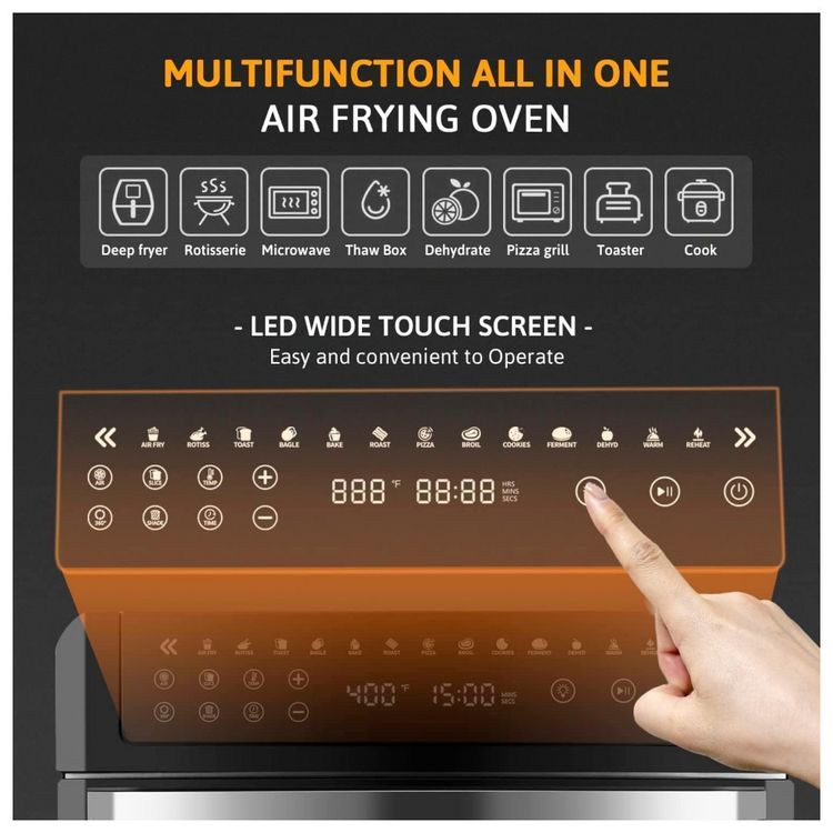 Fritadeira-Eletrica-Air-Fryer-16L-Multifuncional-com-Painel-foto-3