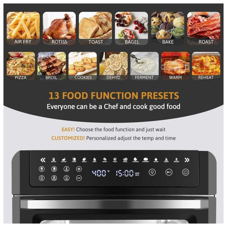 Fritadeira-Eletrica-Air-Fryer-16L-Multifuncional-com-Painel-foto-4