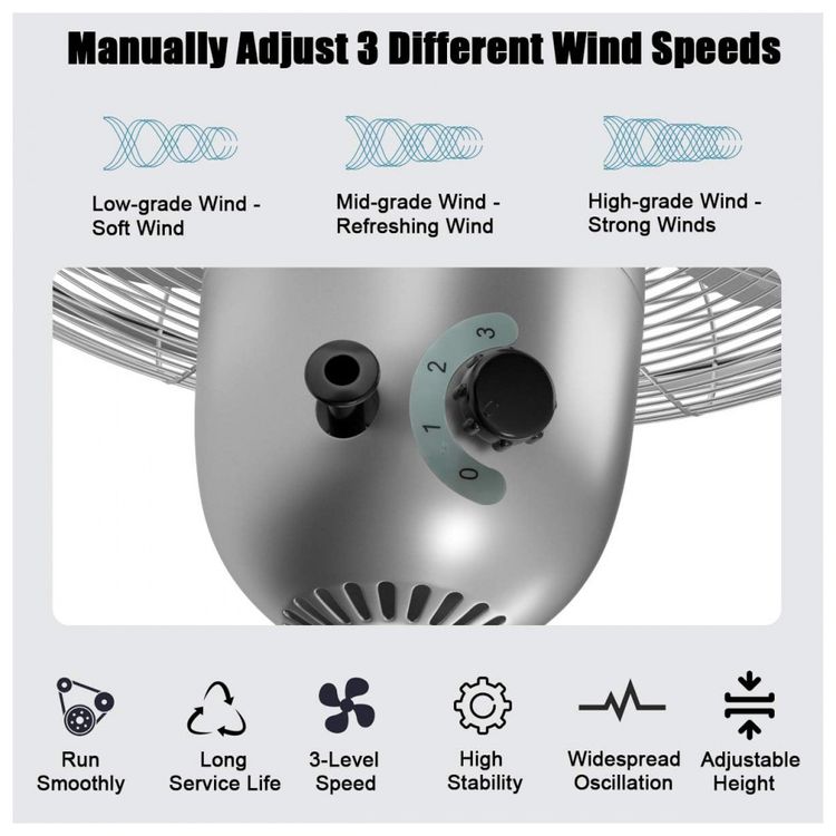 Ventilador-de-Coluna-3-Velocidades-Ajustaveis-110v-COSTWAY-foto-2
