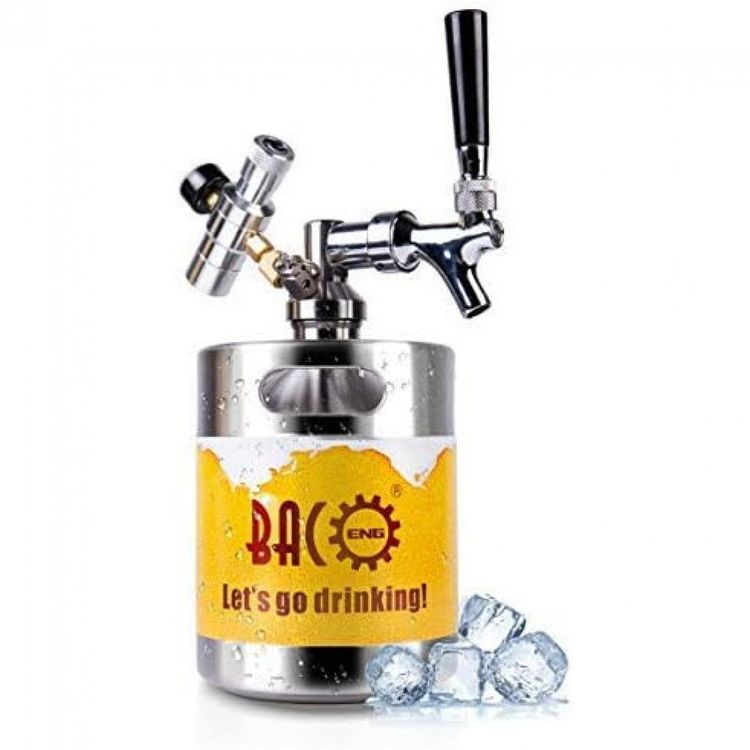 Chopeira-Portatil-5L-com-Torneira-e-Regulador-de-CO2-Aco-foto-1