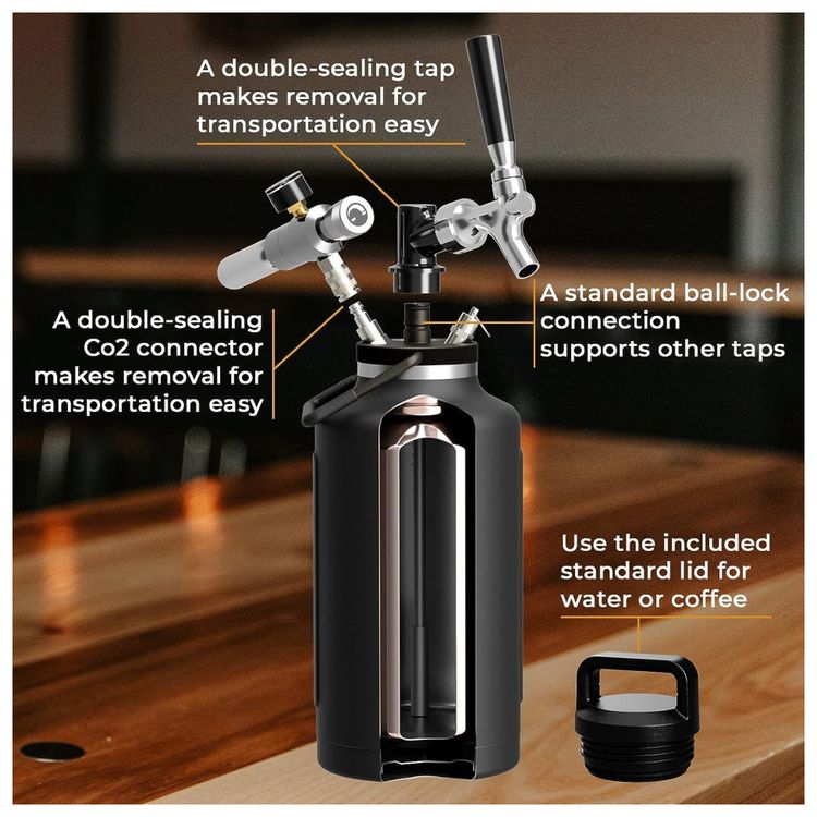 TrailKeg-Chopeira-Portatil-5L-com-Torneira-e-Regulador-de-foto-3