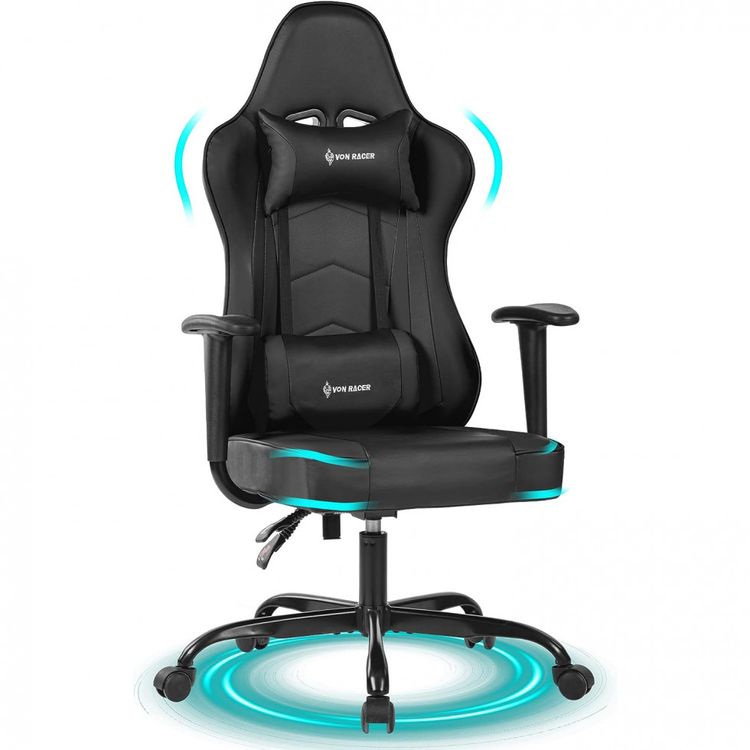 Blue-Whate-Cadeira-Gamer-Ergonomica-Ajustavel-com-Apoio-para-foto-0