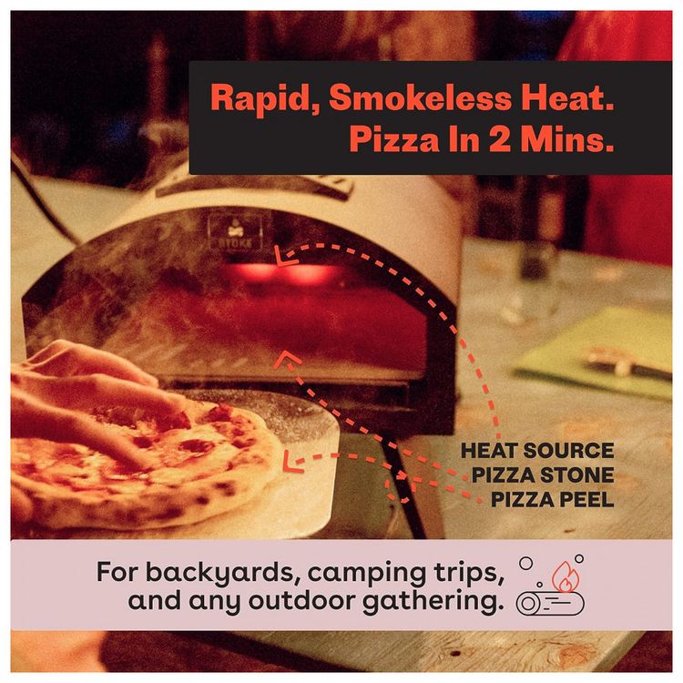 Stoke-Forno-de-Pizza-Portatil-a-Carvao-Pizzas-de-ate-com-foto-2