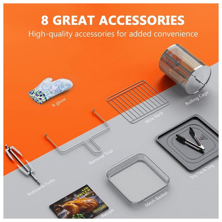TINTALK-Fritadeira-Eletrica-Air-Fyer-16L-10-em-1-Aco-foto-5
