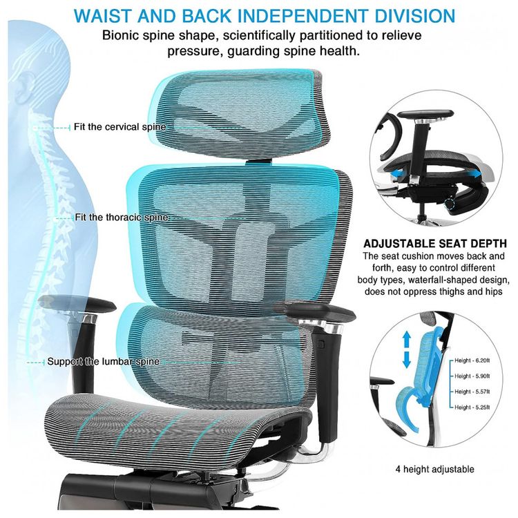 SAMOFU-Cadeira-de-Escritorio-Ergonomica-e-Ajustavel-3D-com-foto-2