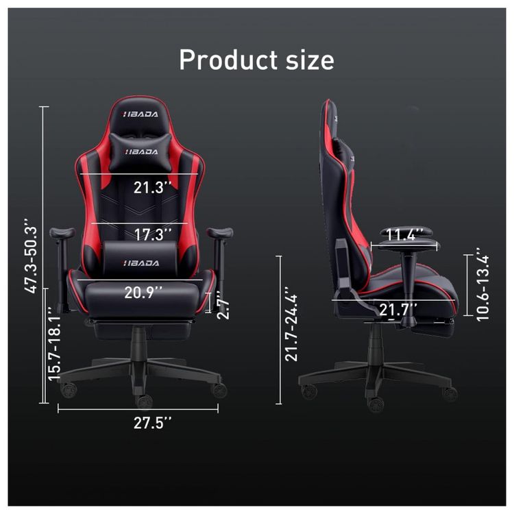 Hbada-Cadeira-Gamer-Ergonomica-Ajustavel-com-Apoio-para-os-foto-2