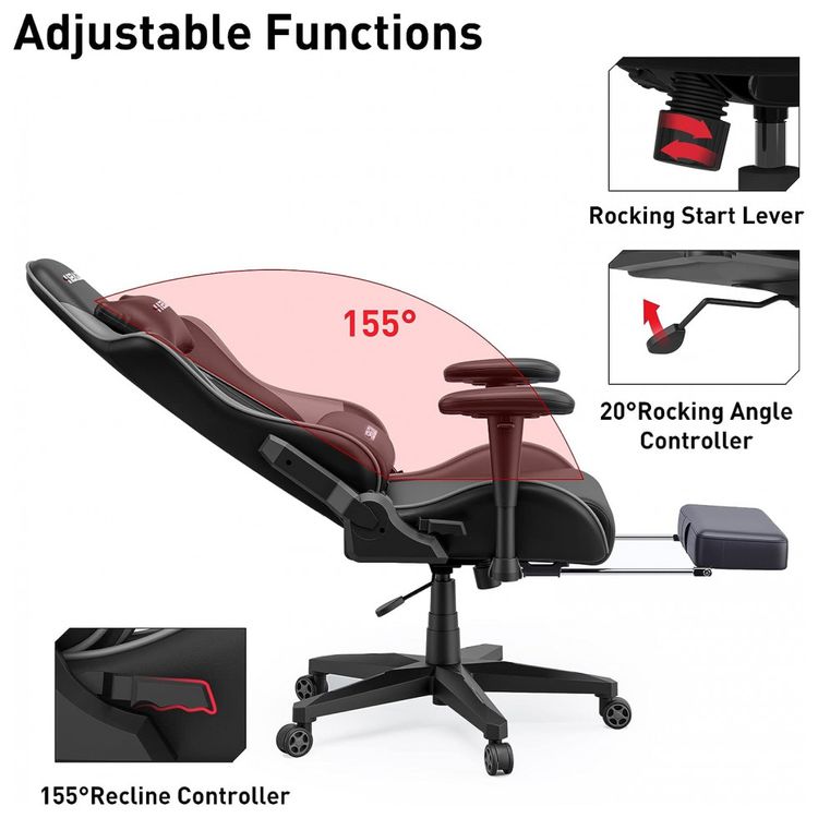 Hbada-Cadeira-Gamer-Ergonomica-Ajustavel-com-Apoio-para-os-foto-3