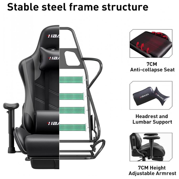 Hbada-Cadeira-Gamer-Ergonomica-Ajustavel-com-Apoio-para-os-foto-4