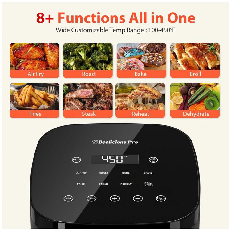 Fritadeira-Eletrica-Airfryer-8-em-1-37L-com-Display-de-foto-1