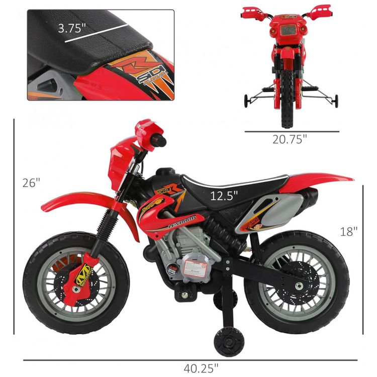 Moto-Eletrica-Infantil-Off-Road-a-Bateriva-6V-com-Rodas-de-foto-2