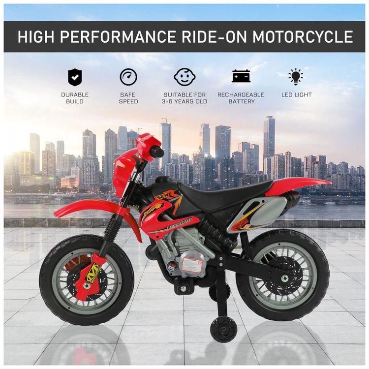 Moto-Eletrica-Infantil-Off-Road-a-Bateriva-6V-com-Rodas-de-foto-4
