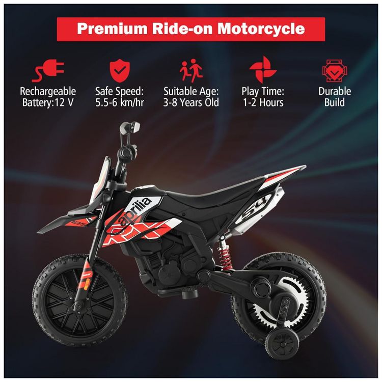 Moto-Eletrica-Infantil-a-Bateria-12V-com-Rodinhas-Suspensao-foto-2
