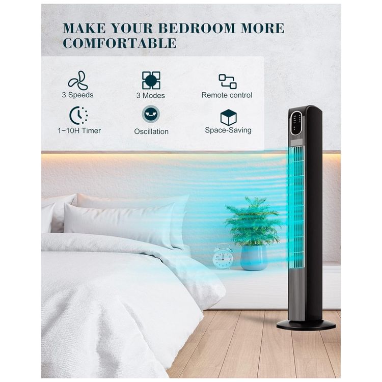Ventilador-de-Torre-com-Controle-Remoto-3-Modos-e-Modo-foto-1