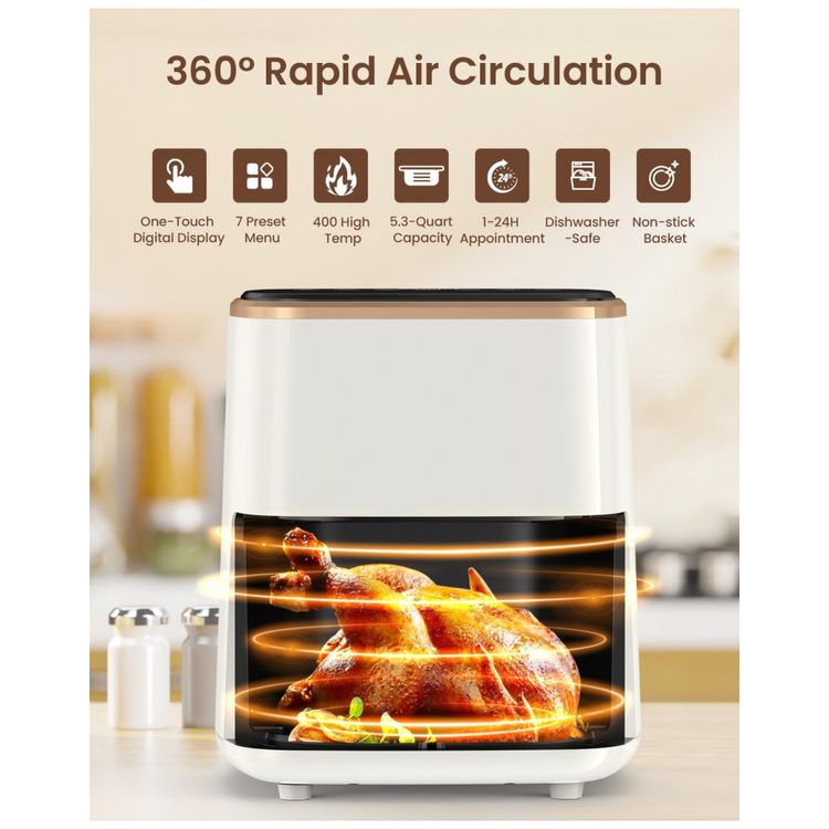 Fritadeira-Eletrica-Air-Fryer-5-Litros-com-7-Predefinicoes-e-foto-2