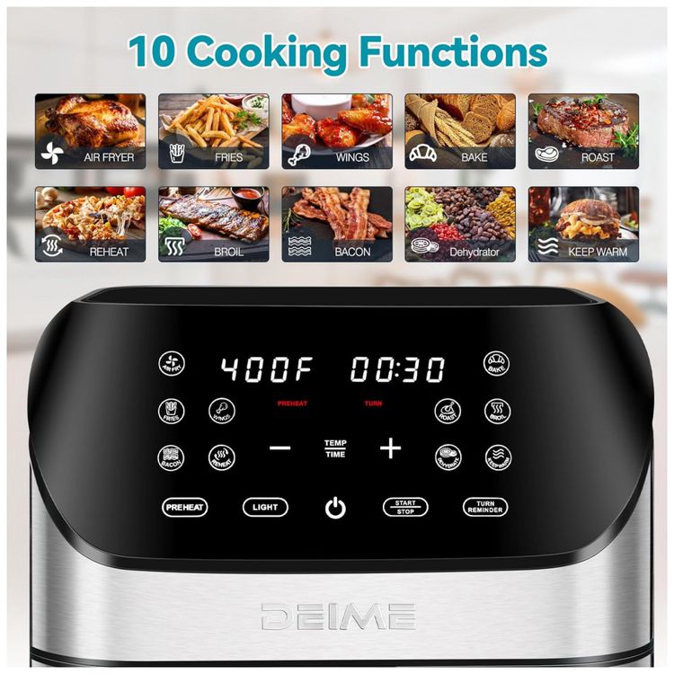 Fritadeira-Eletrica-Air-Fryer-8-Litros-com-10-Predefinicoes-foto-1