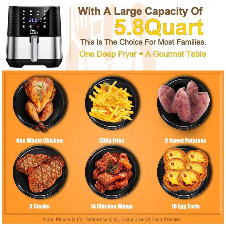 Fritadeira-Eletrica-Air-Fryer-55-Litros-com-7-Predefinicoes-foto-2