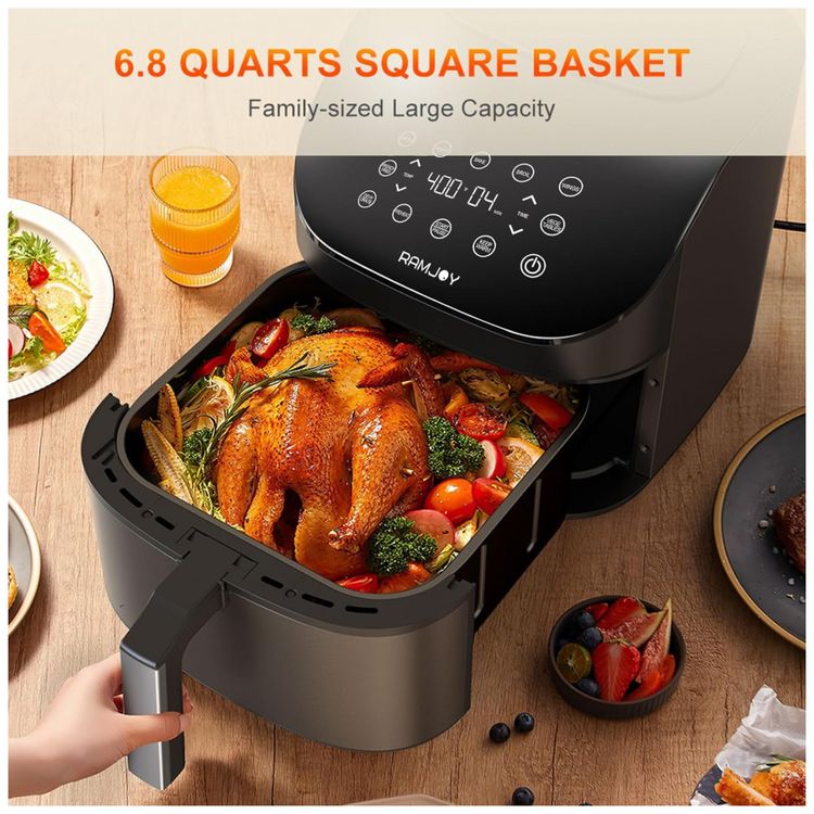 Fritadeira-Eletrica-Air-Fryer-6-Litros-10-em-1-com-Tela-foto-1