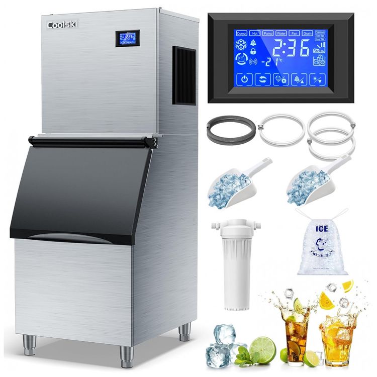 Maquina-de-Gelo-Profissional-Produz-158-em-24H-com-Cubos-foto-0