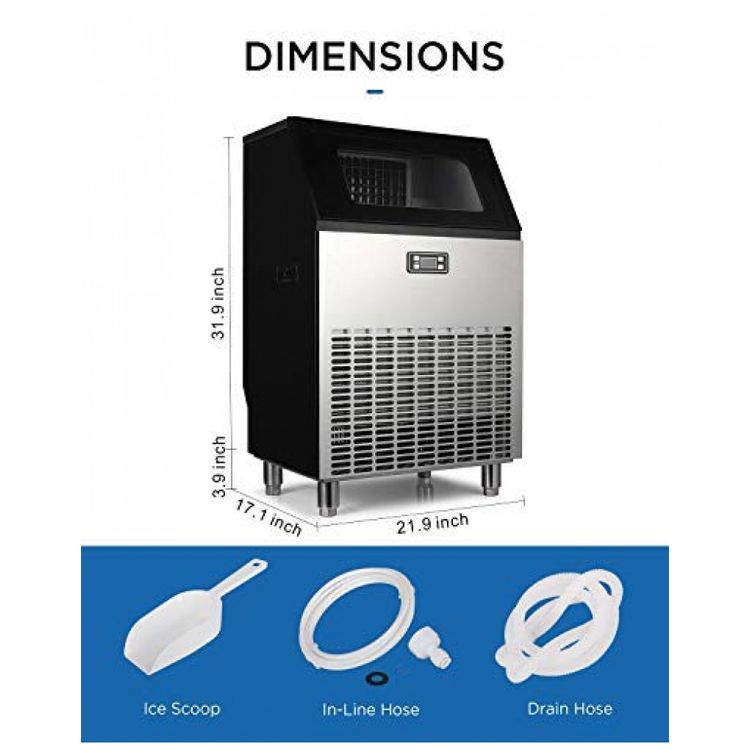 Maquina-de-Gelo-Profissional-Produz-122KG-em-24H-Aco-foto-1