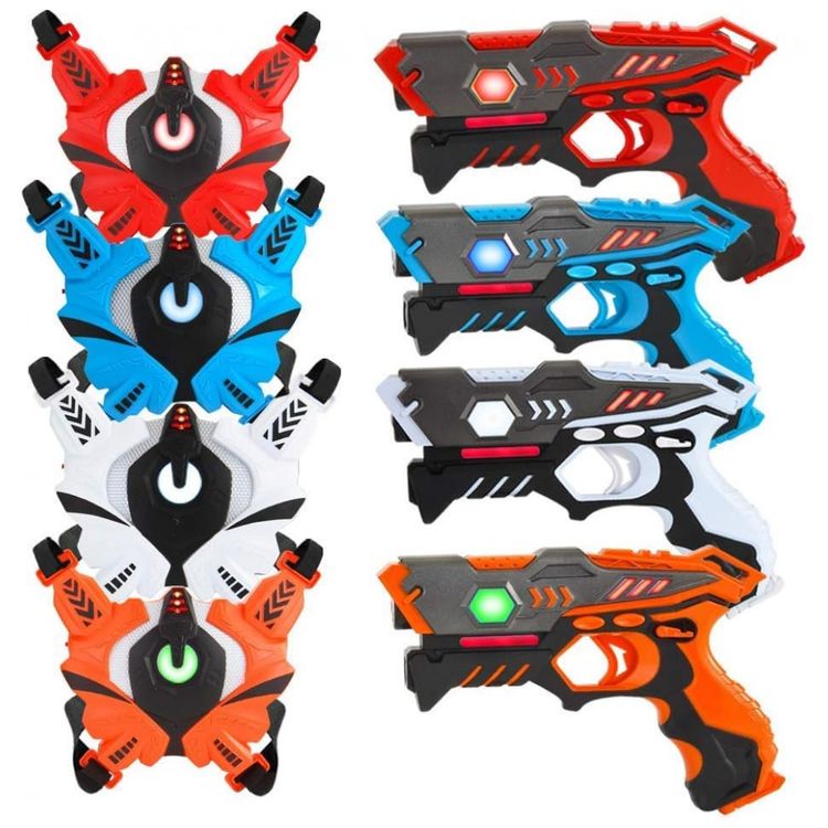 Pistola-Infantil-com-Laser-Infravermelho-e-Colete-para-4-foto-0