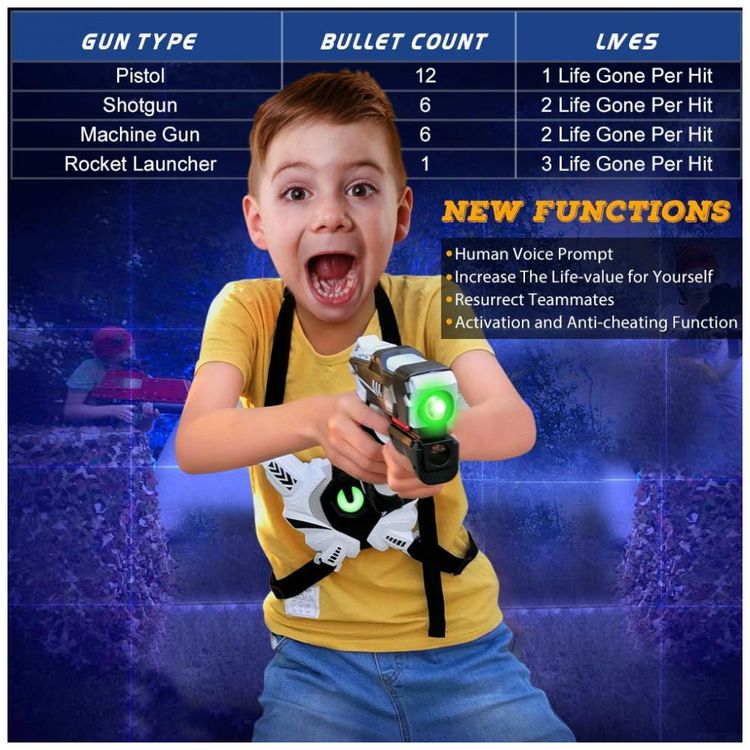 Pistola-Infantil-com-Laser-Infravermelho-e-Colete-para-4-foto-1