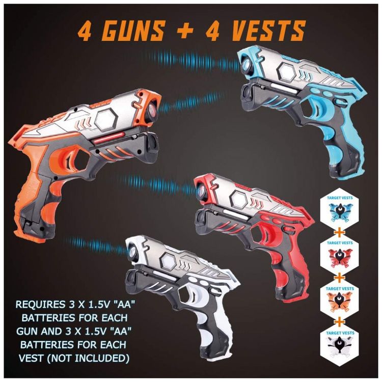 Pistola-Infantil-com-Laser-Infravermelho-e-Colete-para-4-foto-5