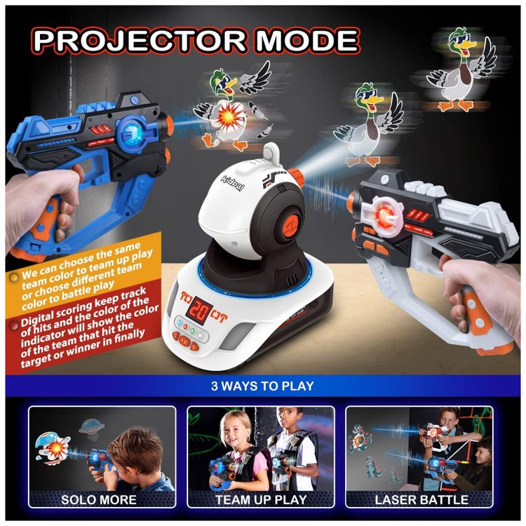 Pistola-Infantil-com-Laser-Infravermelho-e-Projetor-para-2-foto-3