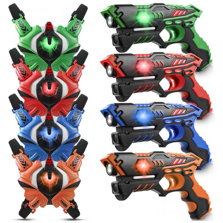 Pistola-Infantil-com-Laser-Infravermelho-e-Colete-para-4-foto-0