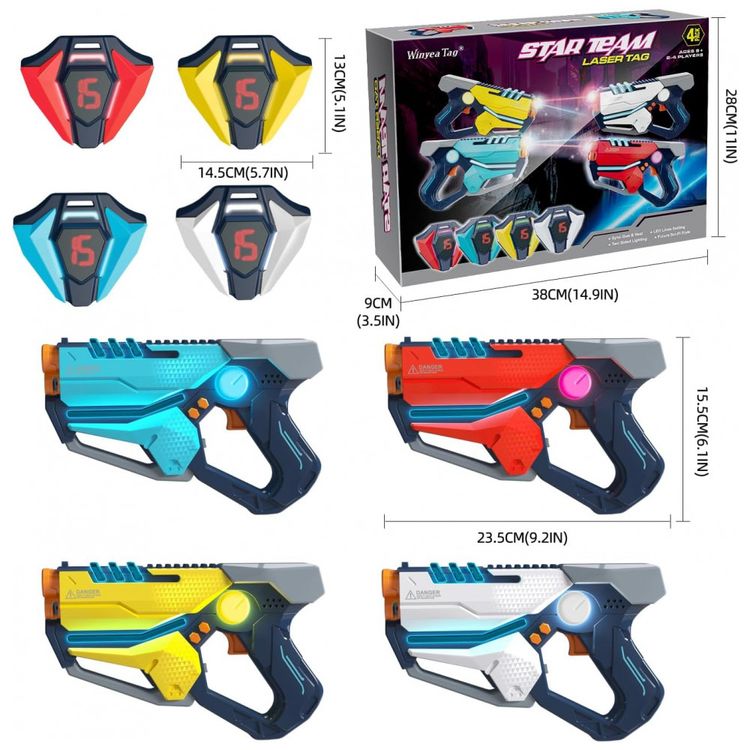 Pistola-Infantil-com-Laser-Infravermelho-e-Colete-para-4-foto-4