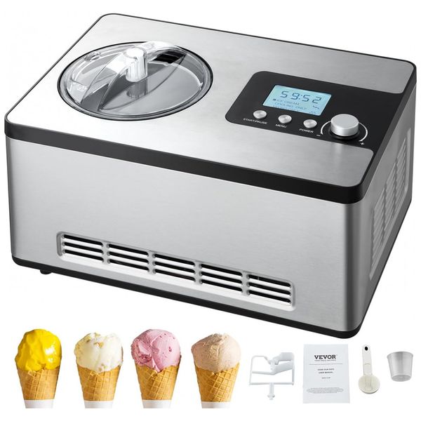 Maquina-de-Sorvete-Automatica-18L-em-Aco-Inoxidavel-com-foto-0