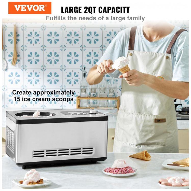 Maquina-de-Sorvete-Automatica-18L-em-Aco-Inoxidavel-com-foto-1