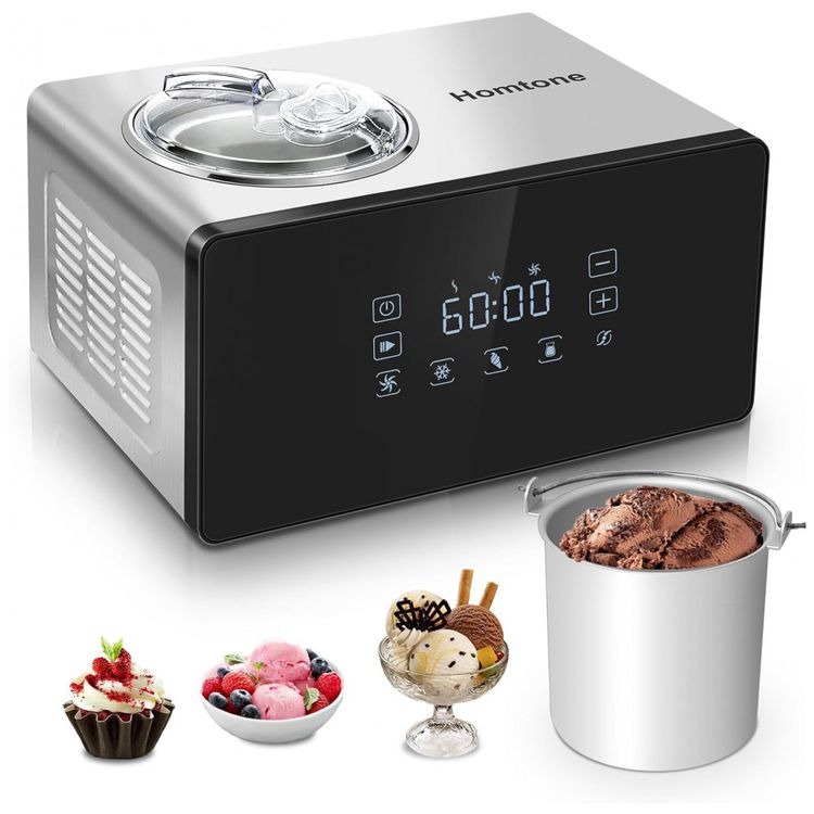 Maquina-de-Sorvete-Automatica-15L-com-Compressor-4-Modos-e-foto-0