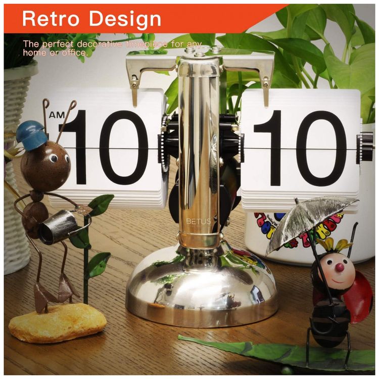 Relogio-de-Mesa-Retro-Mecanico-Alimentado-por-Bateria-foto-5
