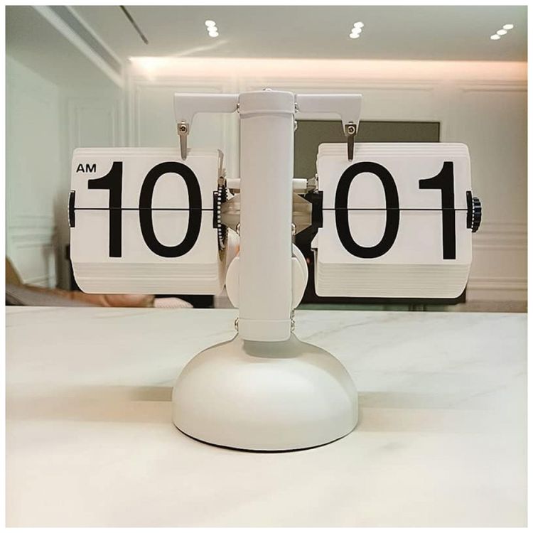 Relogio-de-Mesa-Retro-Flip-Decorativo-Operado-por-Engrenagem-foto-1