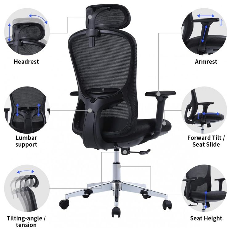 Alistar-Cadeira-Gamer-Ergonomica-Ajustavel-com-Apoio-para-os-foto-3
