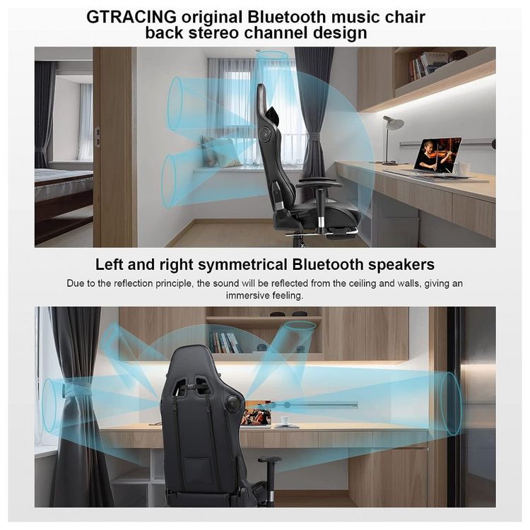 Gtracing-Cadeira-Gamer-Ergonomica-Ajustavel-com-Apoio-para-foto-5