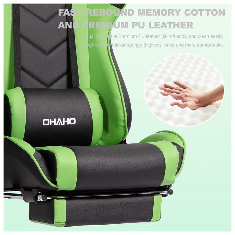 Cadeira-Gamer-Ergonomica-Giratoria-Ajustavel-com-Apoio-para-foto-2