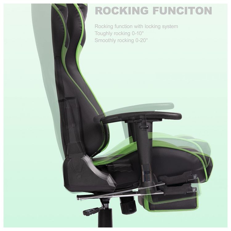 Cadeira-Gamer-Ergonomica-Giratoria-Ajustavel-com-Apoio-para-foto-3