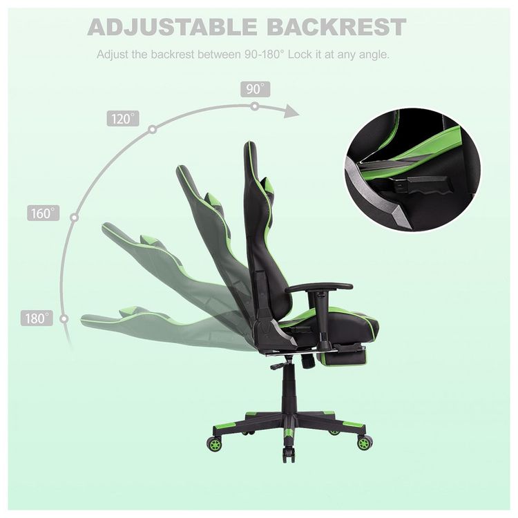 Cadeira-Gamer-Ergonomica-Giratoria-Ajustavel-com-Apoio-para-foto-5