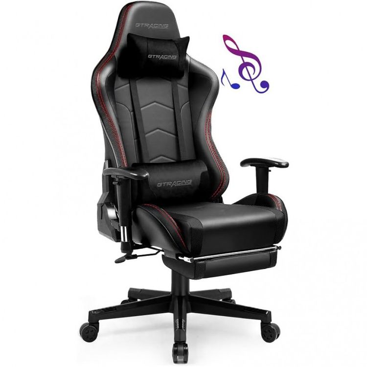 Cadeira-Gamer-Ergonomica-Ajustavel-com-Apoio-para-os-Pes-e-foto-0